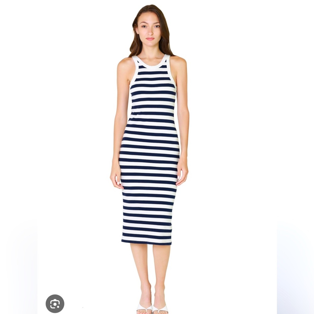 Mother Midi Striped Dress!